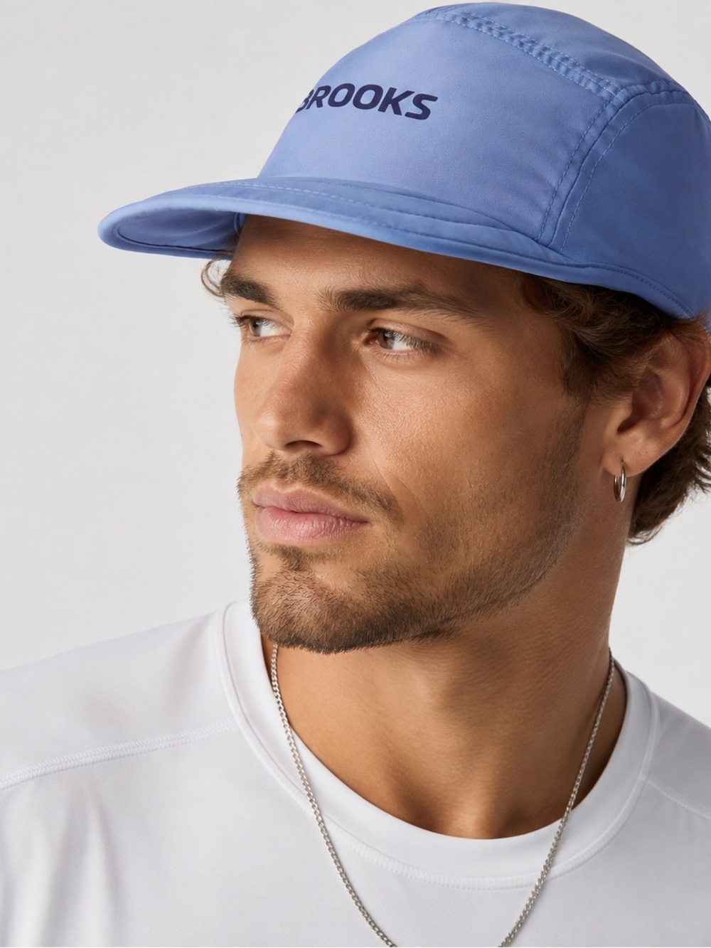 NEW Brooks Running Lightweight Packable Hat Cap Blue Blazing Bell Unisex